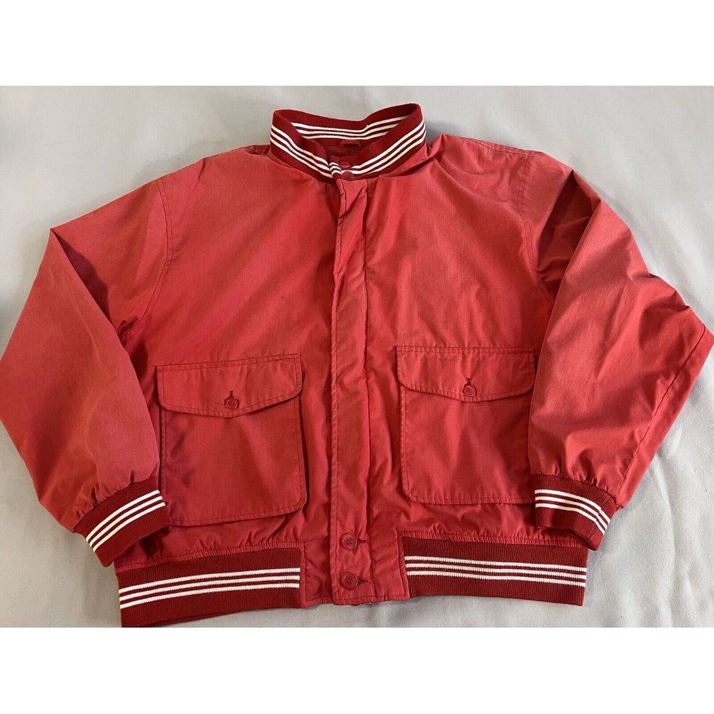 Vintage The Fox Collection  Jacket L 80s Grey Zip Sz XL ( 45-47 ) Y2K‎